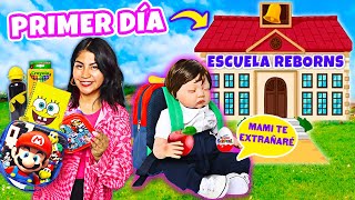 RUTINA DE ESCUELA PARA MI BEBÉ REBORN ☀️ ¡Su Primer Día de Clases! 🍎