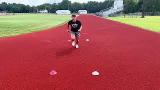 Nebraska 3 Cone Agility drill