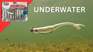 Daiwa Bait Junkie Flick UNDERWATER VIDEO Soft Plastic Lure For FISHING screenshot 3