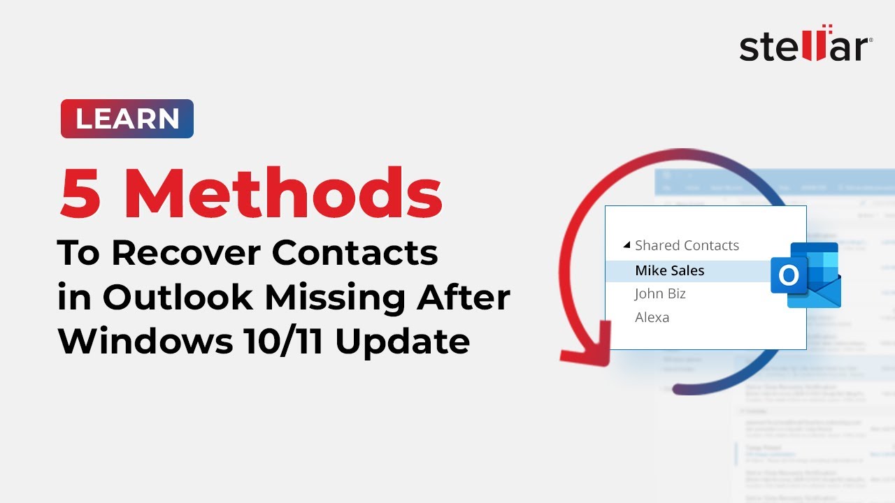 How To Recover Missing Contacts After Windows 10 Or 11 Update YouTube