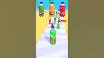 Juice Run 67 Green vs Yellow vs Red Bottle Showdown #JuiceRun #fixer080