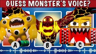 Guess the MONSTER'S VOICE #23 | GARTEN OF BANBAN 4 | STINKY JOEL, NOODLES NINJA, LAVA GOLEM, PICKLES