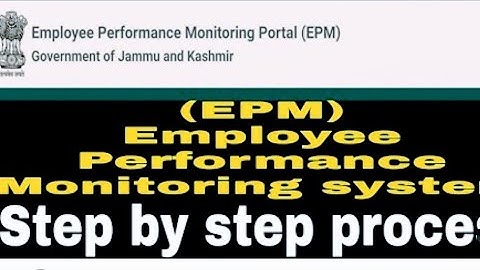 j&k EPM Portal detail watch 2nd video for registration process of