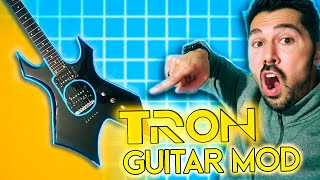 Electroluminescent Audio Response Light up 3.5mm to 3.5mm Auxiliary Stereo Audio Cable, Red How to make your electric guitar GLOW like Tron using glow wire!!!