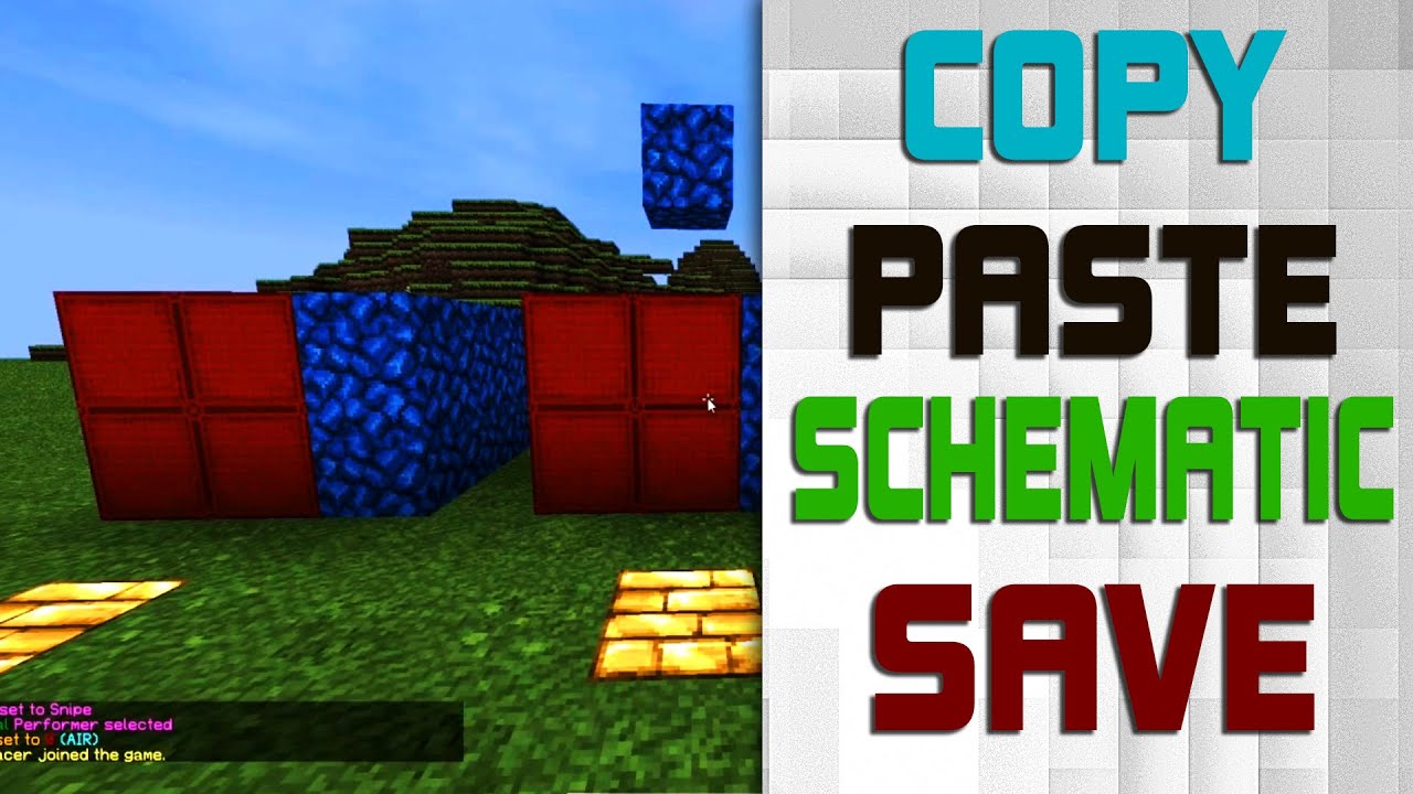 [Tutoial] COPY - PASTE - SAVE (schematic) [World edit] - Minecraft (How