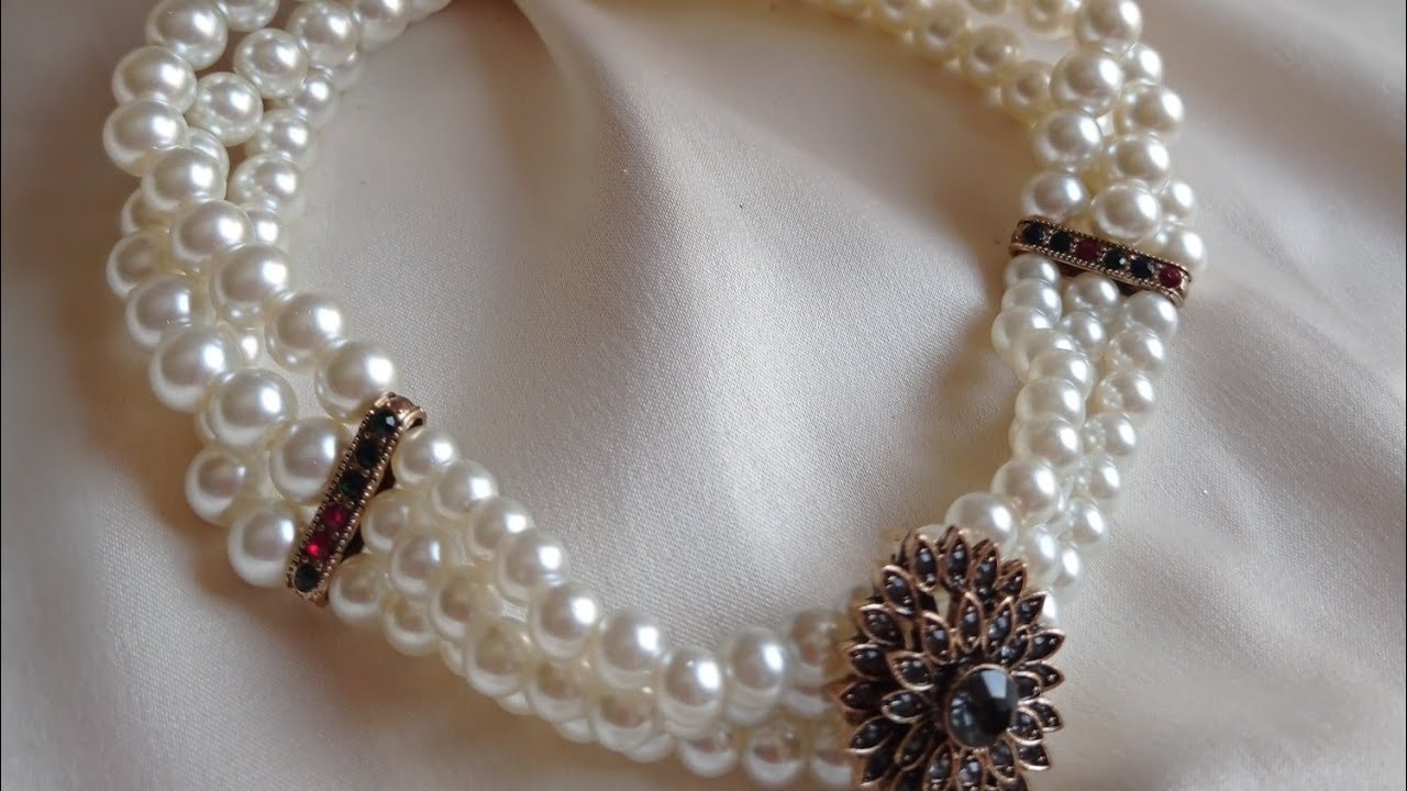 طريقة صنع طوق ✨✨ Ras de cou ❤️ بطريقة سهلة