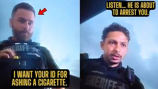 Cop Threatens Arrest Over Cigarette Ashes Out The Window