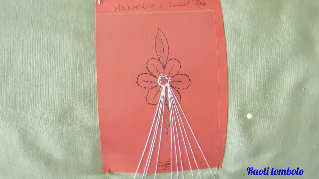 Merletto a tombolo - La Margherita senza tagliare i fili