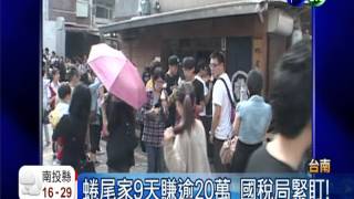 蜷尾家9天賺逾20萬 國稅局緊盯!