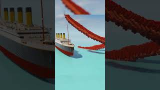 Titanic vs The Kraken #shorts #titanic #kraken #ships