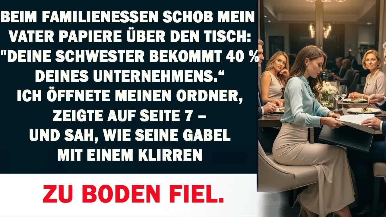 DAD SCHOB PAPIERE ÜBER DEN TISCH… DOCH MEIN ORDNER MACHTE IHN PLÖTZLICH STILL