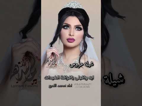 شيلة عروس ايه واقبلي يافارقة الغيدات اداء محمد اللميع 2025 حصري اكسبلور السعودية
