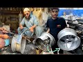 Amazing Technique Of Repairing Broken Alloy Rim | How to Repair a aluminum Bent Wheel | BMW Car Rim