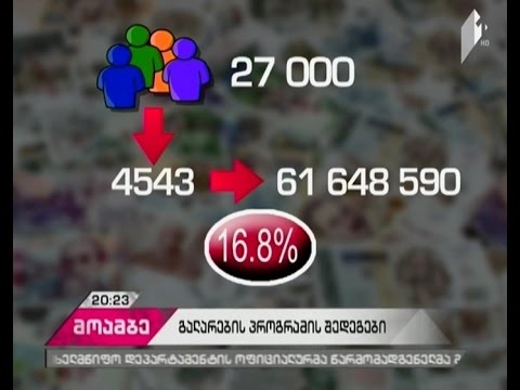 რა შედეგით დასრულდა გალარების სახელმწიფო პროგრამა