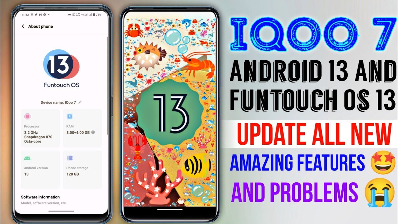 IQoo 7 Android 13 Update Features | IQoo 7 Funtouch Os 13 Update Features | IQoo 7 New Changes