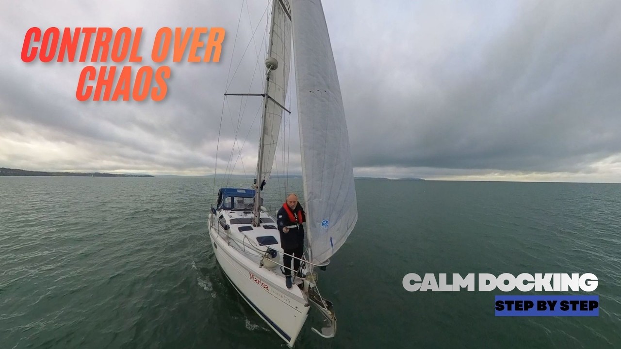 ⁣Fondeo y atraque casi en solitario | Maniobras reales en velero paso a paso