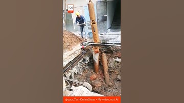 MACHINE POWER 💪 human precision ⚙️#crafts #skills #construction #engineering #drilling  #hardwork