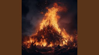 Serenity Amidst Crackling Flames