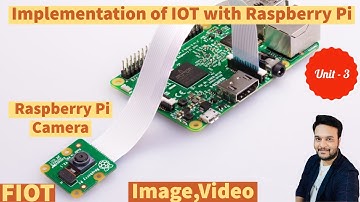 IOT with Raspberry pi || Raspberry pi camera image and video || FIOT || JNTUH || CSE