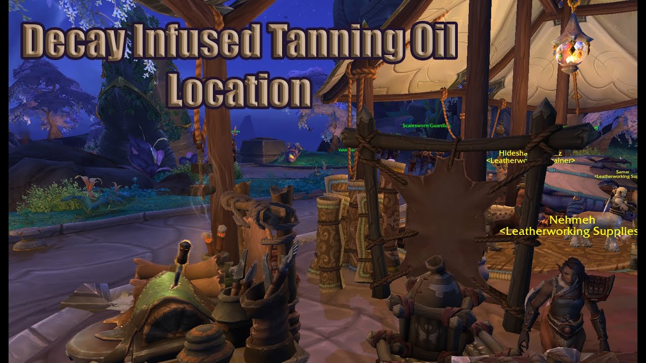 Decay Infused Tanning Oil Location Dragonflight Profession Talents YouTube