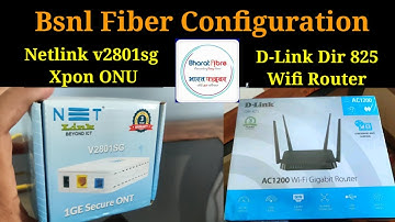 Netlink ONU Configuration | D-Link Dir 825 Configuration | Connection #netlink #onu #dlink #bsnlftth
