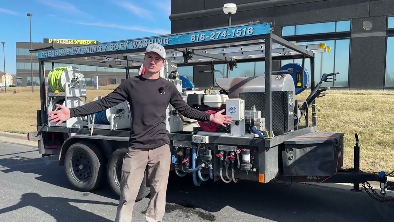 Ground-Level Soft Washing for Tall Buildings — KC Splash MoFlo Demonstration