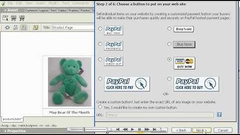 Creating a Buy Now button in Dreamweaver in Paypal - Canadian Web Hosting