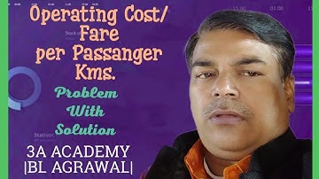 #13 Operating Costing - Service Costing (Taxi) - Problem with solution (BL AGRAWAL) For - B. Com.