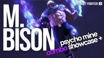 『 STREET FIGHTER 6 』 M Bison Combo Guide - Psycho Mine Showcase!!! 😈💣