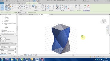Twisted Tower concept modeling in Revit Architecture