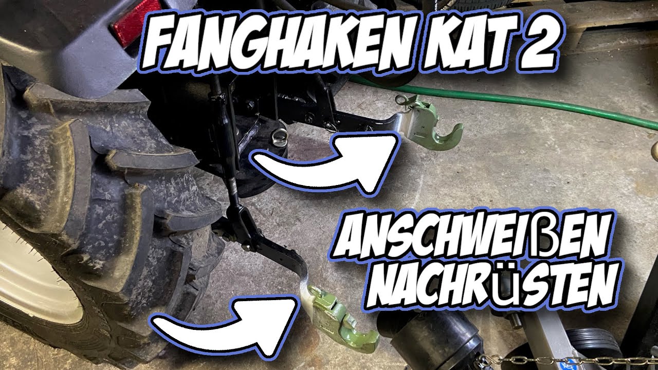 Fanghaken KAT2 an Unterlenker |  Schweißen Nachrüsten | Solis 26 | Kleintraktor DIY | Selbst&Ständig