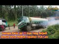 Semua Pada Lari !!! Apa Yang Terjadi Dengan Truk Tangki Cpo Seluruh Mata Melihat Kejadian