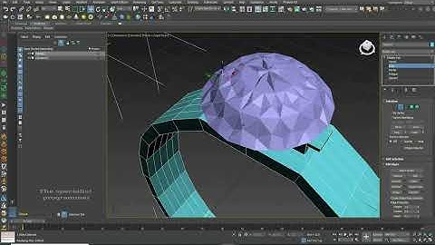 Ring with Diamond head modeling in 3ds max