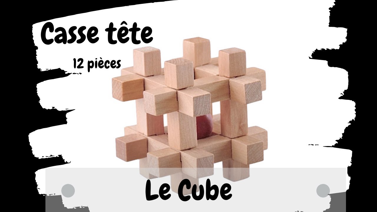 Solution Casse tete Le Cube 12 pièces 