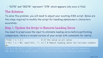 Comparing Alphanumeric Characters in Non-Sequential Order with AWK