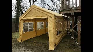 🚗🅿️☂️PEAKTOP OUTDOOR 10 x 20 ft Upgraded Heavy Duty Carport Car Canopy with Removable Sidewalls,