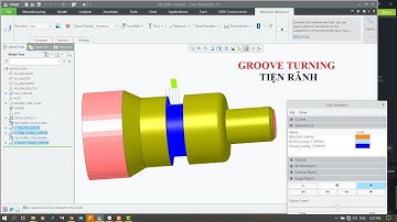 [CREO TUẤN NGUYỄN] Gia công tiện - Bài 3: Chu trình tiện rãnh (Groove Turning) trên Creo Parametric.
