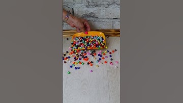 Simple Yet Satisfying Reverse Video With Beads! #shorts #beads