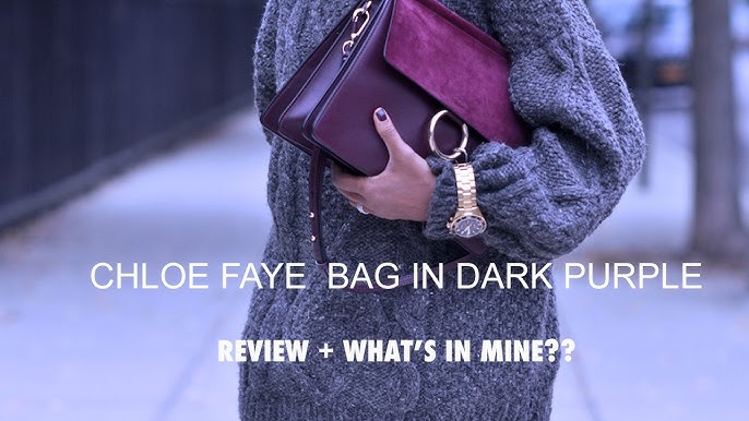 WHAT'S IN MY BAG  CHLOE FAYE MEDIUM REVIEW + COMPARISON FAYE BACKPACK WEAR  & TEAR 