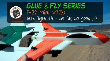 Glue & Fly Series - F-22 Mini V3(B) - Flight 14!
