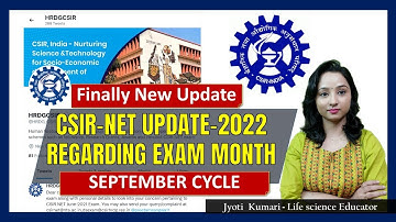 CSIR NET 2022 UPDATE || UPCOMING EXAM IN SEPTEMBER 2022