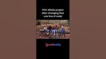 POV: Whole project after changing that one line of code