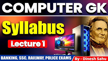 Computer Awareness | Full Syllabus Explained | L 1 | Competitive Exams 2025 #computerawareness