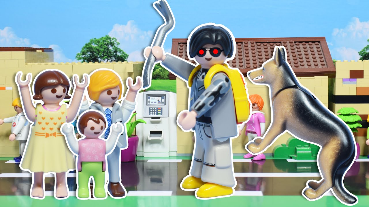 الحرامي دخل عند ميزو و ساندي و كان عايز يخطف سمسم و الكلب البوليسي انقذهم - عائلة ساندي - قصص اطفال