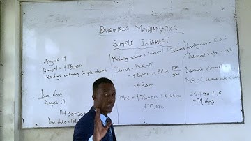 BUSINESS MATHEMATICS - COMPOUND INTEREST