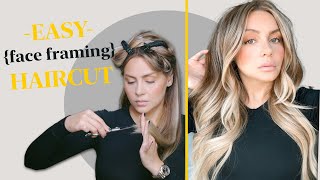 Easy Face Framing Layered Haircut At Home