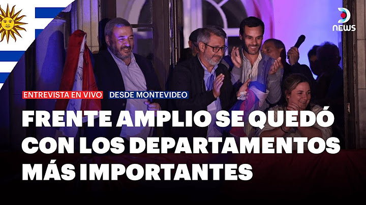 🇺🇾 Triunfo del Frente Amplio en Montevideo, Elecciones regionales en Uruguay | DNews