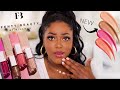 FENTY BEAUTY GLOSSY POSSE LIP GLOSS SWATCHES! | NEW GLOSS BOMBS FOR FENTY HOLIDAY MAKEUP 2020