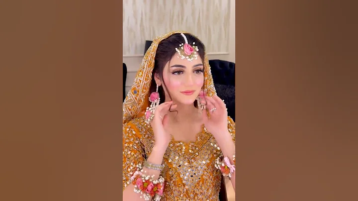 Haldi and Mayoun Rasam💒 #mehndibride #wedding #haldi #mehndi #makeup #bride#dress #bridaldress2025#