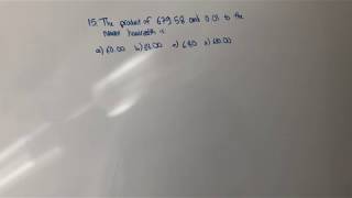 Wonderlic Arithmetic Readiness Exam Question 15 + Lesson